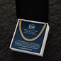To My Son | Cuban Link Chain - ALL4THEGIFTOFIT