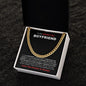 To My Smokin' Hot Boyfriend | Forever & Always | Cuban Link Chain - Gift for Man, Soulmate - ALL4THEGIFTOFIT
