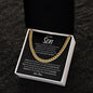 To My Son (Black Card) | Reach for the Stars | Love, Mom (Cuban Link Chain) - ALL4THEGIFTOFIT