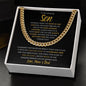 To Our Amazing Son | You are Always in Our Heart - Love Mom & Dad | Cuban Link Chain - ALL4THEGIFTOFIT