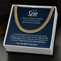 To My Son | Cuban Link Chain - ALL4THEGIFTOFIT