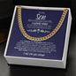 To My Son | You are Strong and Confident | Cuban Link Chain - ALL4THEGIFTOFIT