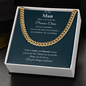 To My Man | My Soulmate, My Everything | Cuban Link Chain - Gift for Husband, Fiancé, Boyfriend - ALL4THEGIFTOFIT