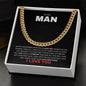 To My Man | Love Made Us Forever | Cuban Link Chain - Gift for Husband, Fiance, Boyfriend - ALL4THEGIFTOFIT