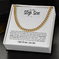 To My Step Son | Life Gave Me the Gift of You | Cuban Link Chain - ALL4THEGIFTOFIT