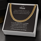 To My Man | You are My Strength and My Soulmate | Cuban Link Chain - ALL4THEGIFTOFIT