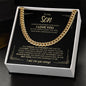 To My Son | I Believe In You | Cuban Link Chain - ALL4THEGIFTOFIT