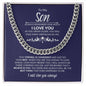To My Son | You are Strong and Confident | Cuban Link Chain - ALL4THEGIFTOFIT