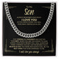 To My Son | I Believe In You | Cuban Link Chain - ALL4THEGIFTOFIT