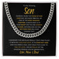 To Our Amazing Son | You are Always in Our Heart - Love Mom & Dad | Cuban Link Chain - ALL4THEGIFTOFIT