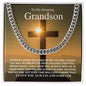 To My Amazing Grandson | Forever in My Heart | Cuban Link Chain - Gift for Birthday, Confirmation, Holidays - ALL4THEGIFTOFIT