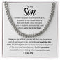 To My Son - Reach for the Stars (Cuban Link Chain) - ALL4THEGIFTOFIT