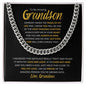 To My Amazing Grandson | Most Amazing Chapters | Love Grandma | Cuban Link Chain - ALL4THEGIFTOFIT