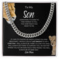 To My Son | I Would Use My Last Breath to Say I Love You | Cuban Link Chain - ALL4THEGIFTOFIT