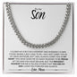To My Son | I Love You Forever & Always (Cuban Link Chain) - ALL4THEGIFTOFIT
