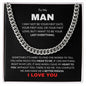 To My Man | You Complete Me | Cuban Link Chain - Gift for Husband, Soulmate, Fiance, Boyfriend - ALL4THEGIFTOFIT
