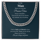 To My Man | My Soulmate, My Everything | Cuban Link Chain - Gift for Husband, Fiancé, Boyfriend - ALL4THEGIFTOFIT