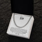 To My Son | I Love You Forever & Always (Cuban Link Chain) - ALL4THEGIFTOFIT