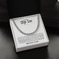 To My Step Son | Life Gave Me the Gift of You | Cuban Link Chain - ALL4THEGIFTOFIT