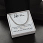 Life Is... | Cuban Link Chain - Gift for Easter, Confirmation, Birthdays, Holidays - ALL4THEGIFTOFIT