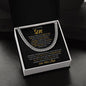 To Our Amazing Son | You are Always in Our Heart - Love Mom & Dad | Cuban Link Chain - ALL4THEGIFTOFIT