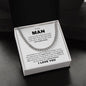 To My Man | You Complete Me | Cuban Link Chain - Gift for Husband, Soulmate, Fiancé, Boyfriend - ALL4THEGIFTOFIT