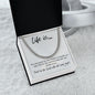 Life Is... | Cuban Link Chain - Gift for Easter, Confirmation, Birthdays, Holidays - ALL4THEGIFTOFIT