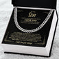 To My Son | I Believe In You | Cuban Link Chain - ALL4THEGIFTOFIT