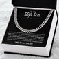 To My Step Son | Life Gave Me the Gift of You | Cuban Link Chain - ALL4THEGIFTOFIT