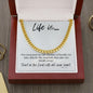 Life Is... | Cuban Link Chain - Gift for Easter, Confirmation, Birthdays, Holidays - ALL4THEGIFTOFIT