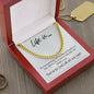 Life Is... | Cuban Link Chain - Gift for Easter, Confirmation, Birthdays, Holidays - ALL4THEGIFTOFIT