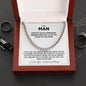 To My Man | My King | Cuban Link Chain - Gift for Husband, Soulmate, Fiancé, Boyfriend - ALL4THEGIFTOFIT