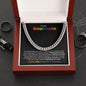 to My Soulmate | Through My Eyes | Cuban Link Chain - Gift for Husband, Fiancé, Boyfriend, Birthday, Anniversary - ALL4THEGIFTOFIT