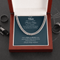 To My Man | My Soulmate, My Everything | Cuban Link Chain - Gift for Husband, Fiancé, Boyfriend - ALL4THEGIFTOFIT