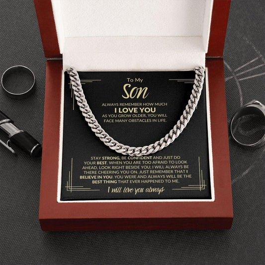 To My Son | I Believe In You | Cuban Link Chain - ALL4THEGIFTOFIT