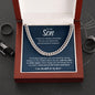 To My Son | Cuban Link Chain - ALL4THEGIFTOFIT