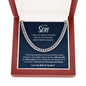 To My Son | Cuban Link Chain - ALL4THEGIFTOFIT