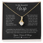 To My Beautiful Wife | Through My Eyes | Alluring Beauty Necklace - Gift for Soulmate - ALL4THEGIFTOFIT