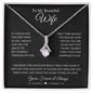 To My Beautiful Wife | Through My Eyes | Alluring Beauty Necklace - Gift for Soulmate - ALL4THEGIFTOFIT