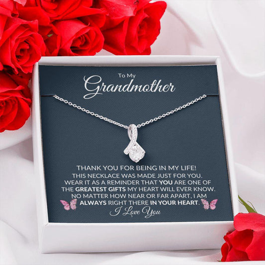 To My Grandmother | Always In Your Heart | Alluring Beauty Necklace - Gift for Mother's Day, Birthday, Holidays - ALL4THEGIFTOFIT