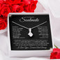 To My Beautiful Soulmate | You are my Life & My Strength | Alluring Beauty Necklace - Gift for Wife, Fiancée, Girlfriend - ALL4THEGIFTOFIT