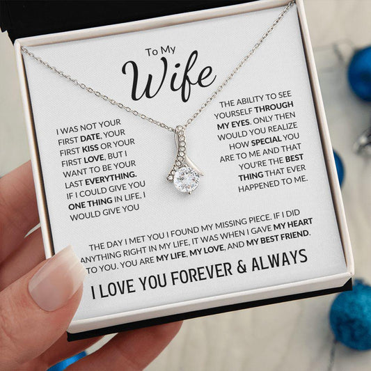 To My Wife | I Love You Forever & Always | Alluring Beauty Necklace - ALL4THEGIFTOFIT
