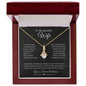 To My Beautiful Wife | Through My Eyes | Alluring Beauty Necklace - Gift for Soulmate - ALL4THEGIFTOFIT