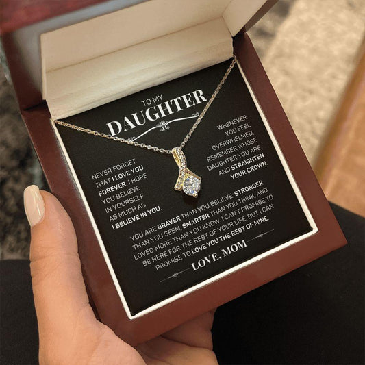 To My Daughter - I Believe In You - Love, Mom | Alluring Beauty Necklace - ALL4THEGIFTOFIT