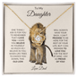 To My Daughter | I Am So Proud of You - Dad | Love Knot Necklace - ALL4THEGIFTOFIT