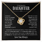 To My Beautiful Daughter | So Proud of You | Love Knot Necklace - Gift for Birthdays, Holidays, Just Because - ALL4THEGIFTOFIT