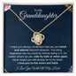 To My Granddaughter | I Love You to the Moon and Back | Love Knot Necklace - ALL4THEGIFTOFIT