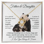 Father & Daughter | Our Bond Can Never Be Broken | Love Knot Necklace - ALL4THEGIFTOFIT
