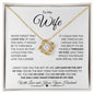 To My Wife | Through My Eyes | Love Knot Necklace - Gift for Soulmate, Anniversary - ALL4THEGIFTOFIT