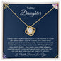 To My Daughter | I Will Forever Love You | Love Knot Necklace - ALL4THEGIFTOFIT